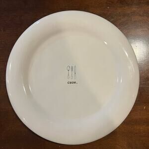Rae Dunn CHOW dinner plate dimply.  Replacement (1).  2018 Typewriter